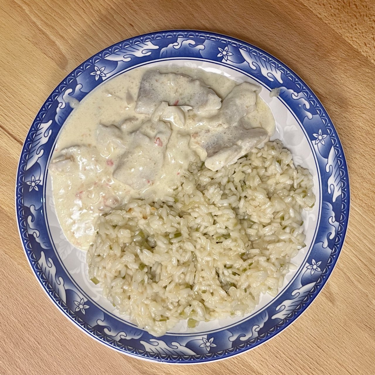 risotto, treska