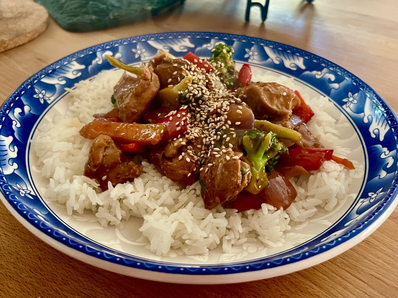 stir fry, rýže