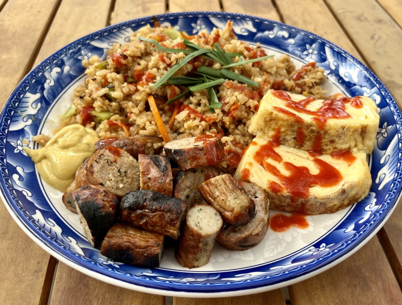 anglická snídaně hong-kong style