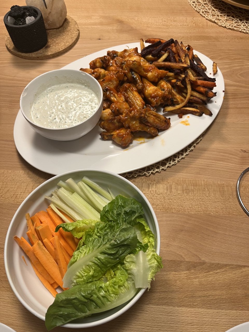 buffalo wings + šakšúka