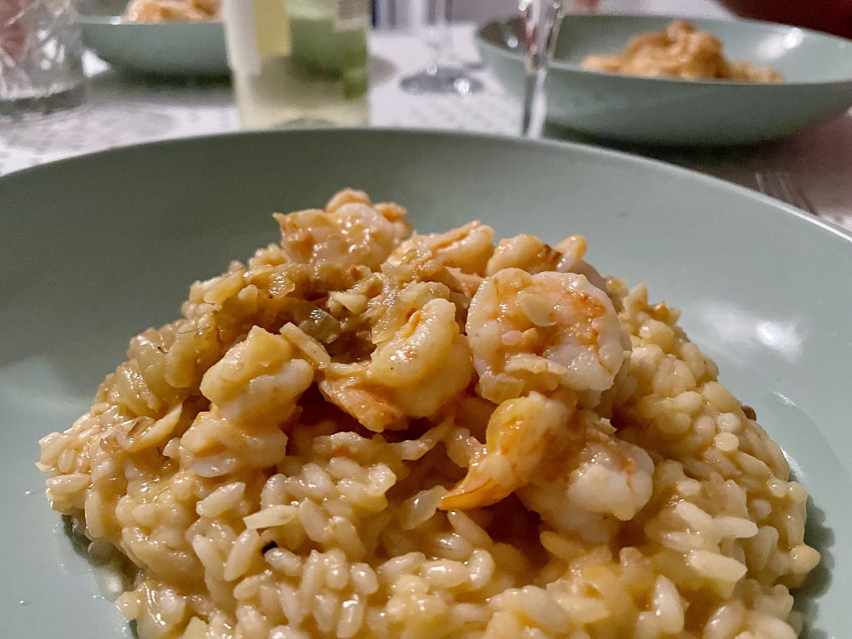 krevetové risotto