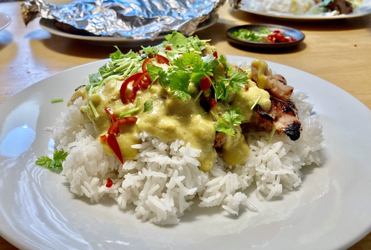 kuřecí satay