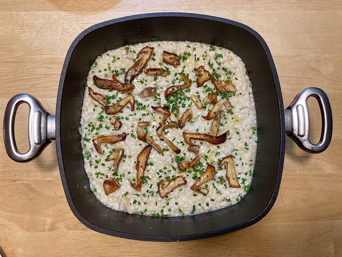 risotto, hříbky