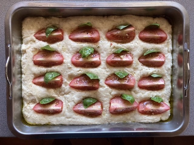 Focaccia, dýňový krém