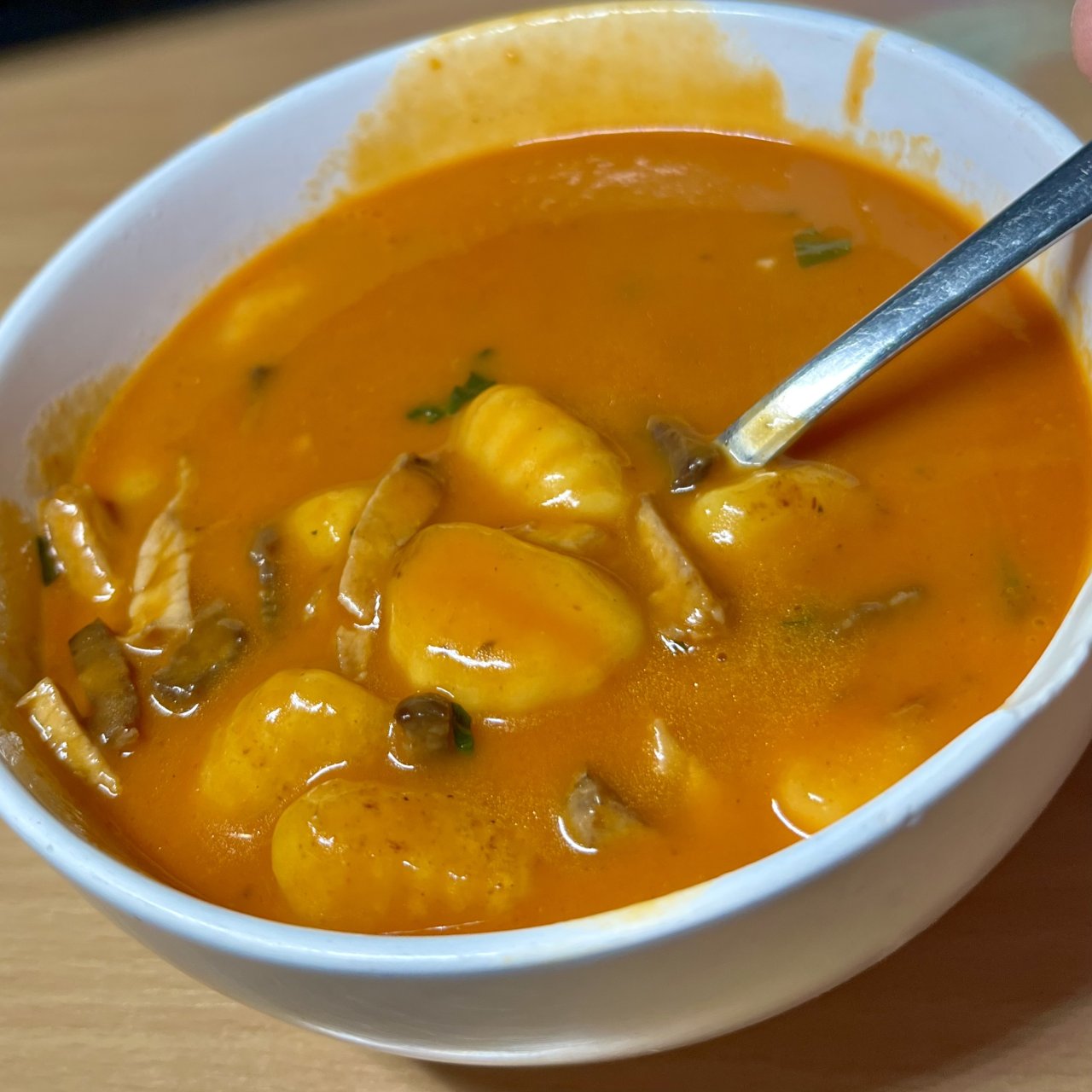 rajský krém, gnocchi