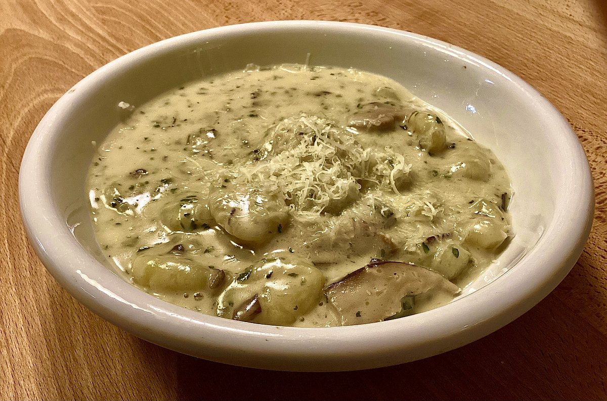 houbovka, gnocchi
